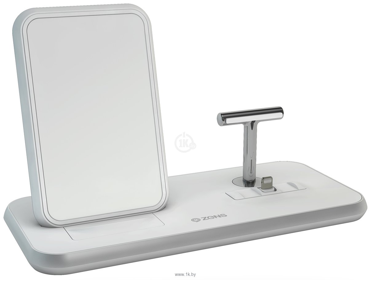 Фотографии Zens Stand+Dock Aluminium Wireless Charger (белый) 