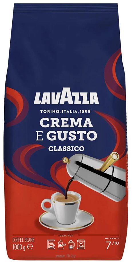 Фотографии Lavazza Crema e Gusto Classico в зернах 1 кг