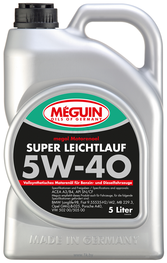 Фотографии Meguin Megol Super Leichtlauf 5W-40 5л