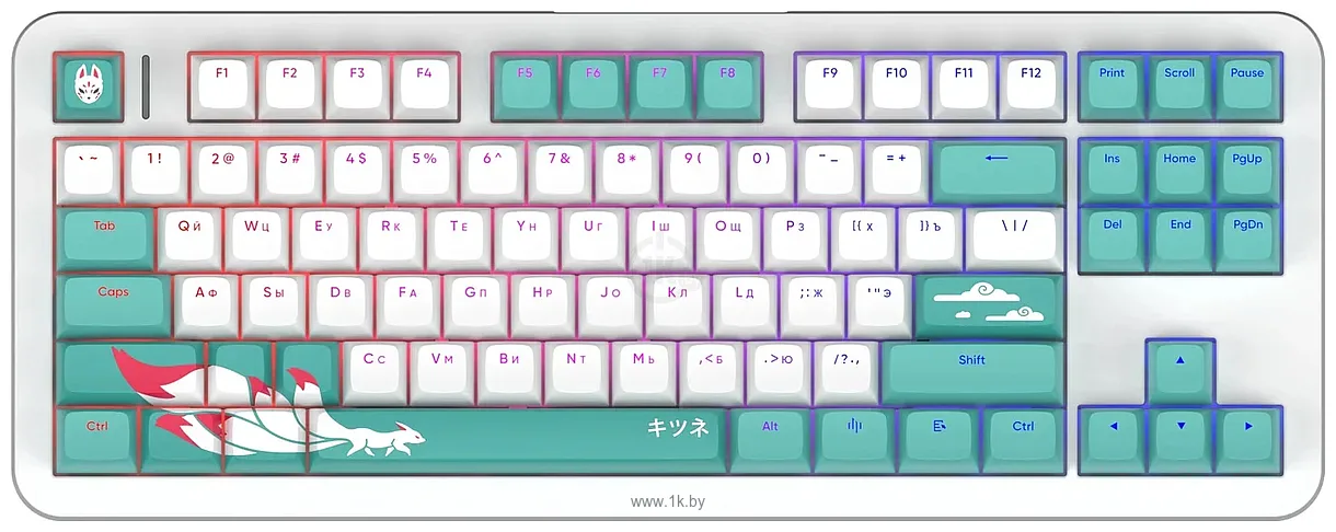Фотографии Red Square Alumix TKL Classic Kitsune white, g3ms Aquamarine Фотографии Red Square Alumix TKL Classic Kitsune white, g3ms Aquamarine