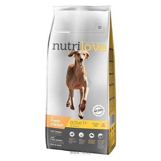 Фотографии Nutrilove (3 кг) Dogs - Dry food - Active