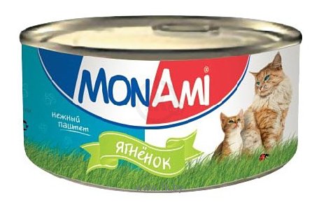 Фотографии MonAmi Паштет для кошек Ягненок (0.325 кг) 1 шт.