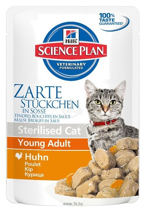 Фотографии Hill's (0.085 кг) 1 шт. Science Plan Feline Sterilised Cat Young Adult Chicken Pouch