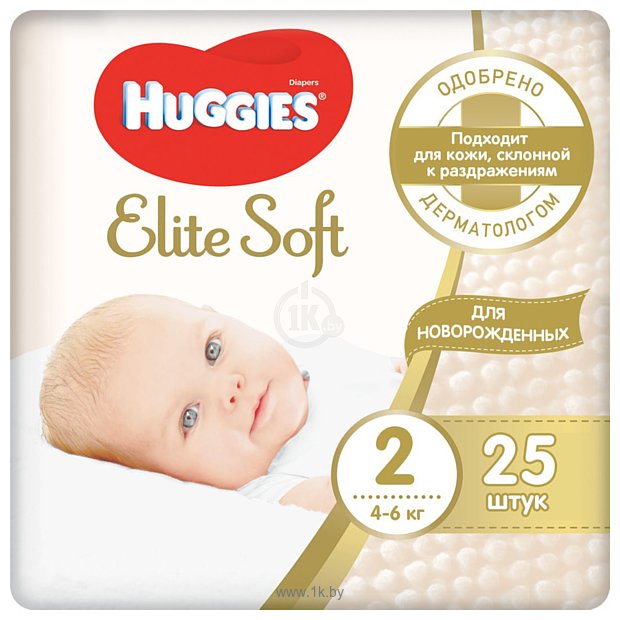 Фотографии Huggies Elite Soft 2 Mini (4-6 кг) 25 шт.