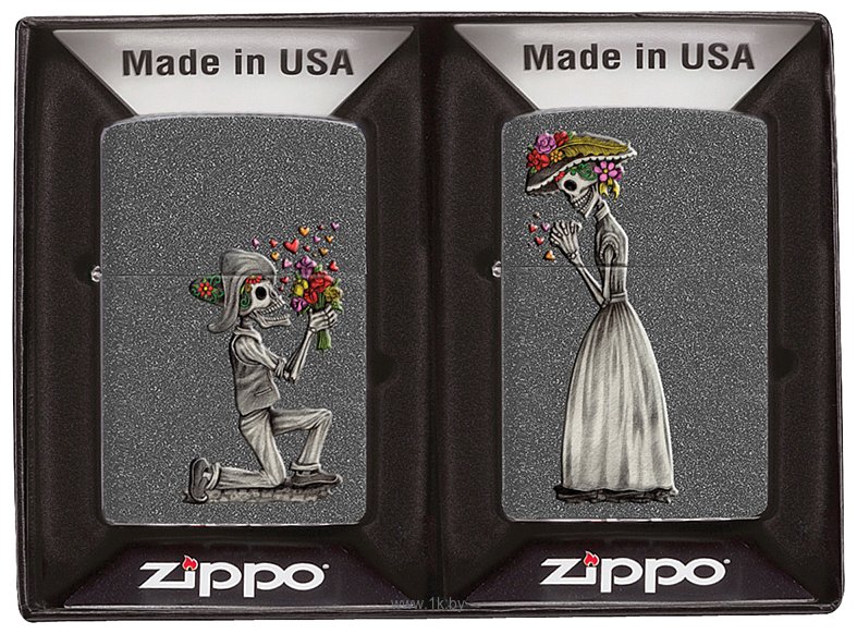 Фотографии Zippo Влюбленные зомби 28987 (2 шт)
