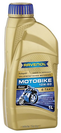 Фотографии Ravenol Motobike 4-T Ester SAE 10W-60 1л