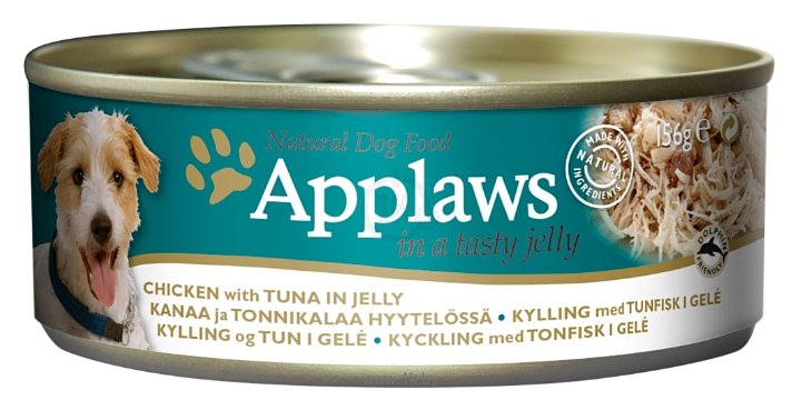 Фотографии Applaws Dog Chicken with Tuna in jelly canned (0.156 кг) 1 шт.