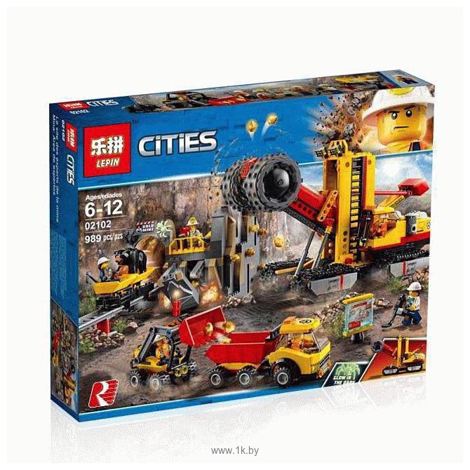 Фотографии Lepin Cities 02102 Шахта аналог Lego 60188