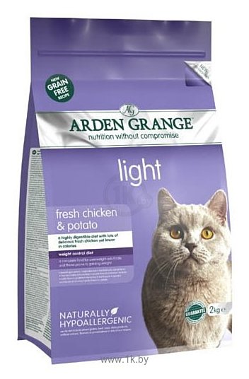 Фотографии Arden Grange (2 кг) Adult Cat Light курица и картофель сухой корм беззерновой, для взрослых кошек, диетический