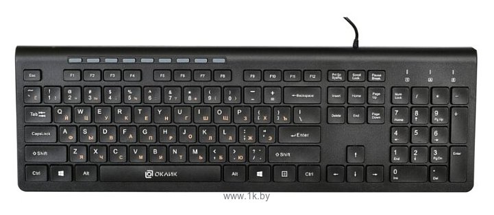 Фотографии Oklick 480M Multimedia Keyboard black USB