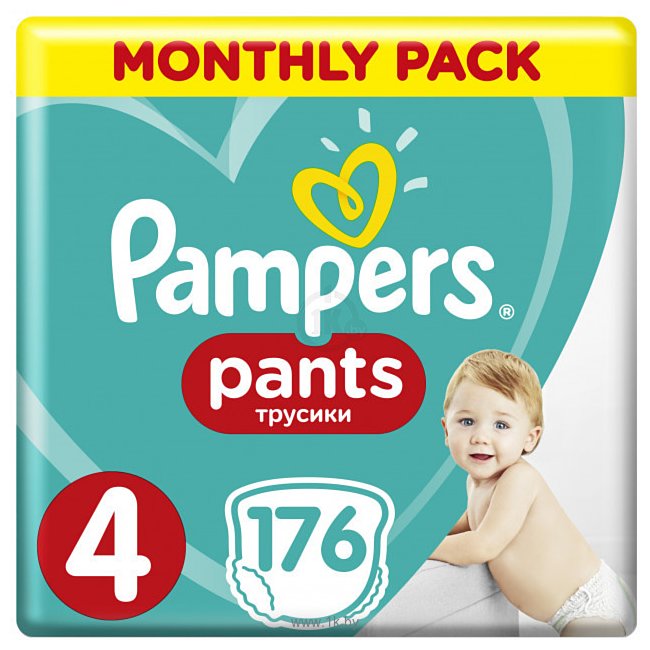 Фотографии Pampers Pants 4 Monthly Pack (176 шт)