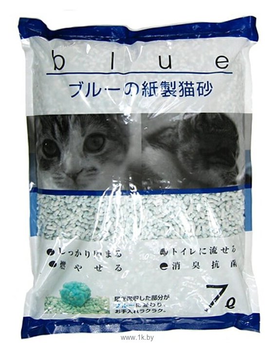 Фотографии Pet Pro Japan KPG комкующийся бумажный с голубым индикатором 7л