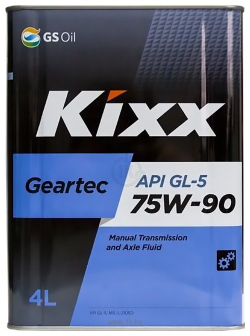 Фотографии Kixx Geartec GL-5 75W90 L296244TE1 4 л