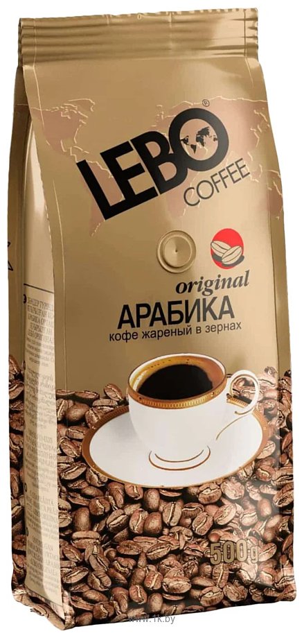 Фотографии LEBO Coffee Original Арабика среднеобжаренный зерновой 500г