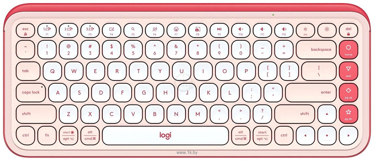 Фотографии Logitech Pop Icon Keys pink/white (без кириллицы)