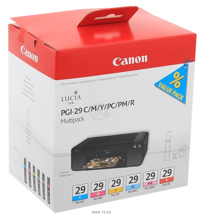 Фотографии Canon PGI-29 CMY/PC/PM/R Multi (4873B005)