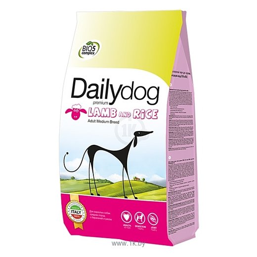 Фотографии Dailydog (3 кг) Adult Medium Breed lamb and rice