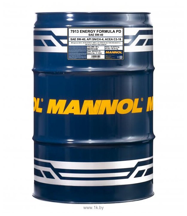 Фотографии Mannol Energy Formula PD 5W-40 60л