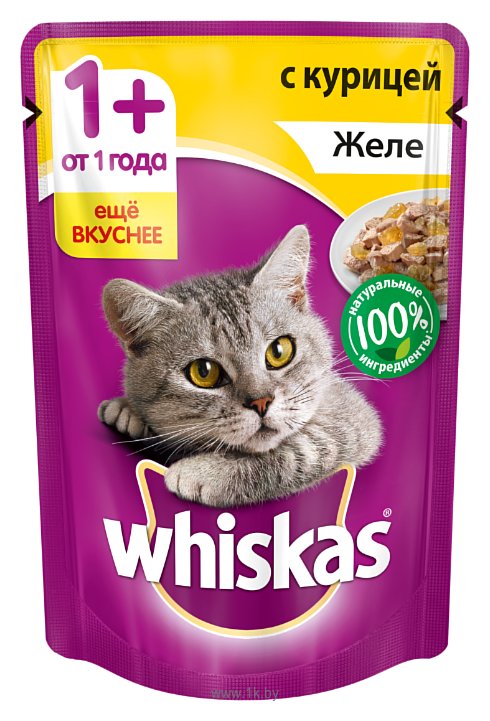 Фотографии Whiskas (0.085 кг) 1 шт. Желе с курицей для взрослых кошек