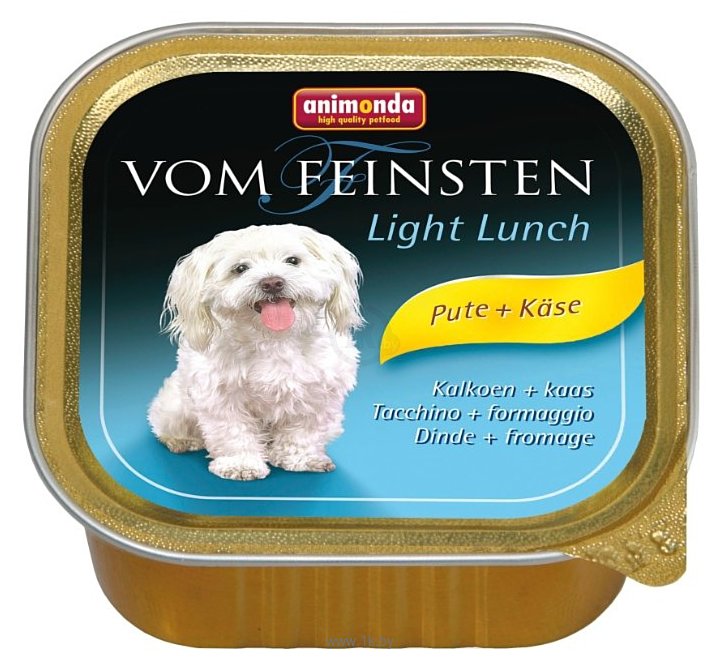 Фотографии Animonda Vom Feinsten Light Lunch для собак облегченное меню с индейкой и сыром (0.15 кг) 22 шт.