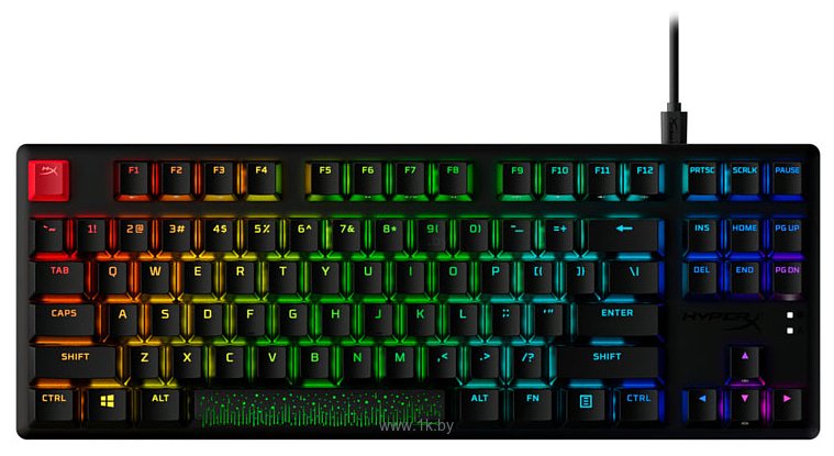 Фотографии HyperX Alloy Origins Core PBT HyperX Blue (без кириллицы)