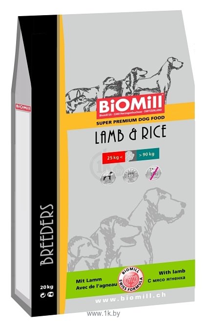Фотографии Biomill Breeders Lamb & Rice (20 кг)