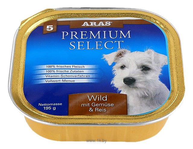 Фотографии ARAS (0.195 кг) 1 шт. Premium Select для собак - Дичь с овощами и рисом