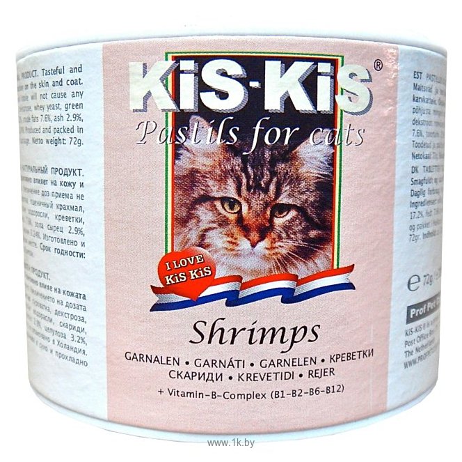 Фотографии Kis-kis Пастилки для кошек с креветками