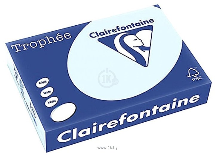 Фотографии Clairefontaine Trophee пастель A4 80 г/кв.м 100 л (светло-голубой)