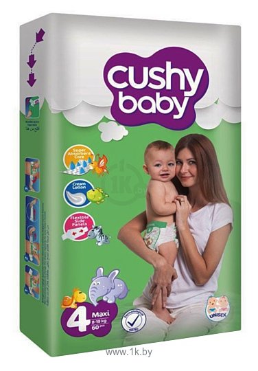 Фотографии Cushy Baby Maxi 8-19 кг (60 шт.)