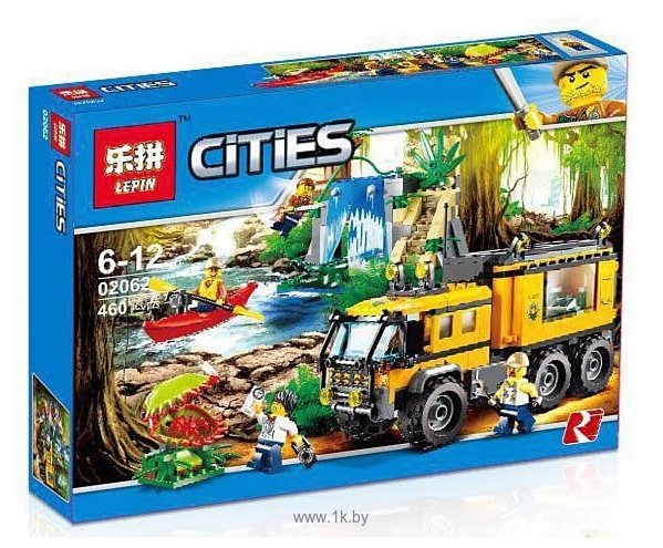 Фотографии Lepin City 02062 Передвижная лаборатория в джунглях