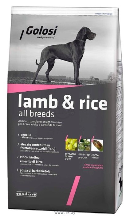 Фотографии Golosi (12 кг) Lamb & Rice All Breeds