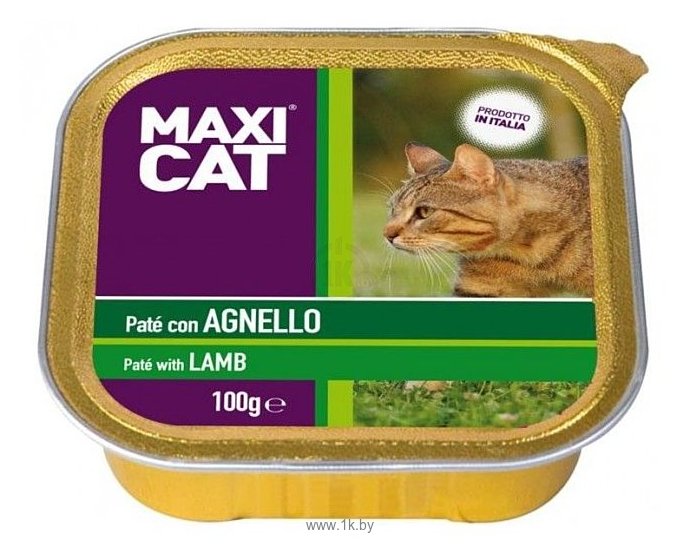 Фотографии MaxiCat (0.1 кг) 1 шт. Паштет с ягненком