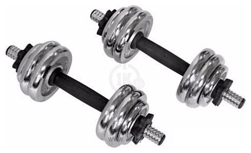 Фотографии Pro fitness Chrome Dumbbell Set - 15kg
