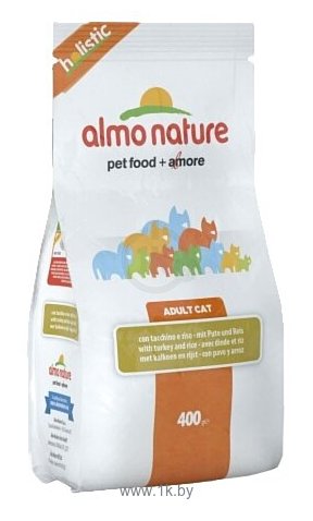 Фотографии Almo Nature (0.4 кг) Holistic Adult Cat Turkey and Rice