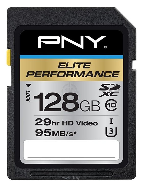 Фотографии PNY Elite Performance SDXC class 10 UHS-I U3 128GB