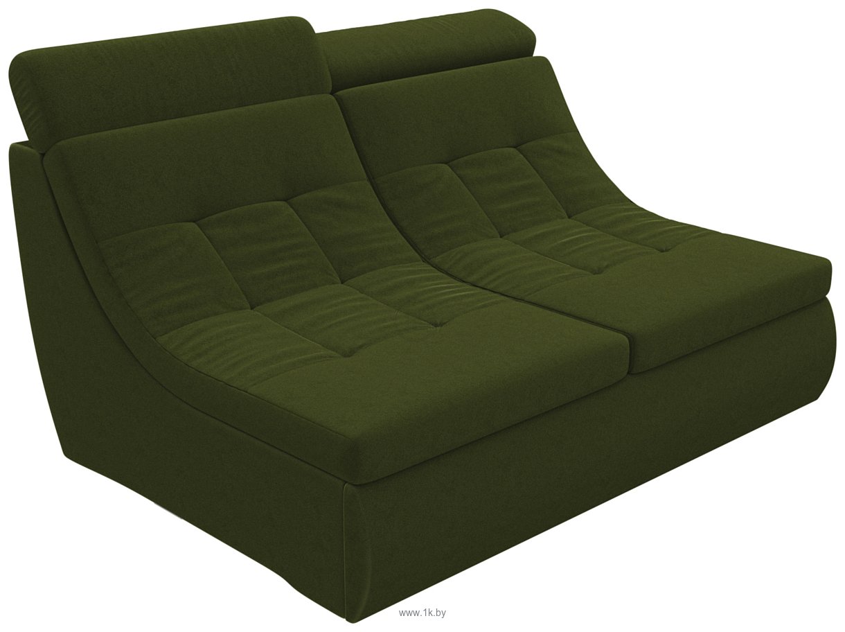 Фотографии Лига диванов Холидей люкс 105614 (микровельвет, зеленый)
