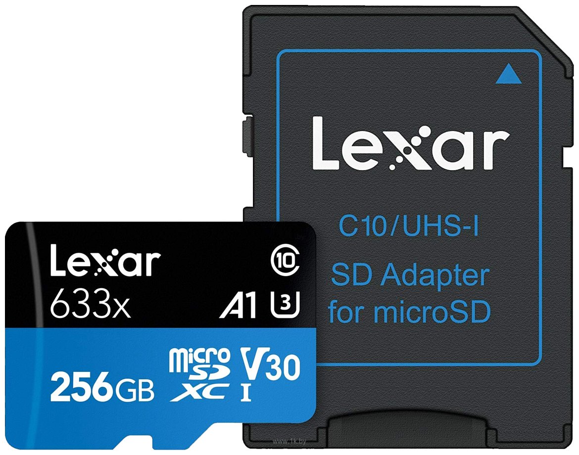 Фотографии Lexar LSDMI256BBEU633A microSDHC 256GB + адаптер