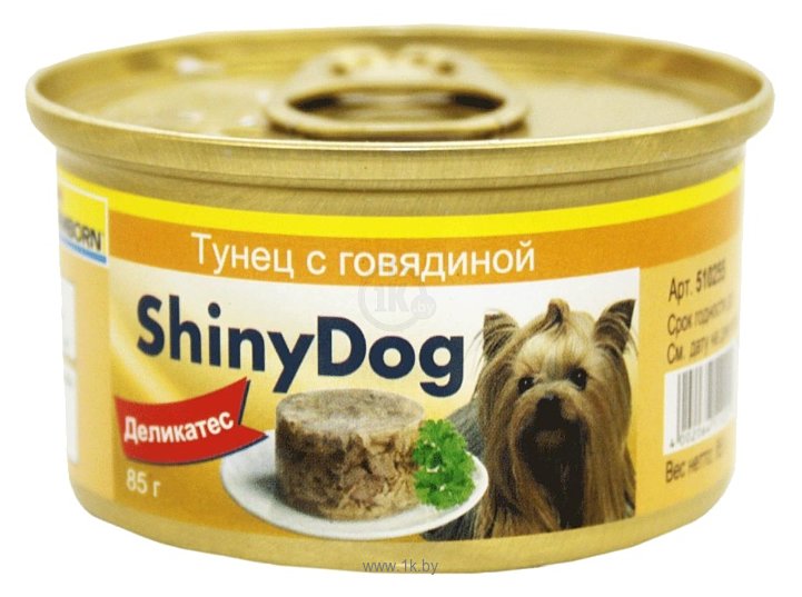 Фотографии Gimborn ShinyDog консервы. Тунец с говядиной (0.085 кг) 1 шт.