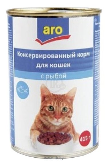 Фотографии Aro (0.415 кг) 1 шт. Консервы для кошек с рыбой