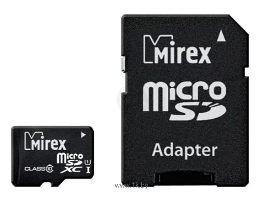 Фотографии Mirex microSDXC Class 10 UHS-I 128GB + SD adapter