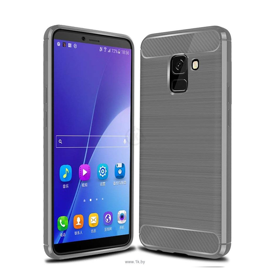 Фотографии Case Brushed Line для Samsung Galaxy J6 (серый)