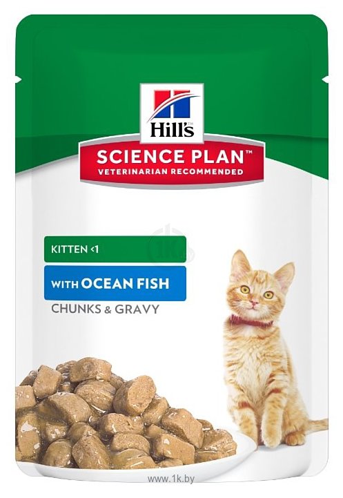 Фотографии Hill's (0.085 кг) 1 шт. Science Plan Kitten Healthy Development with Ocean Fish Pouch