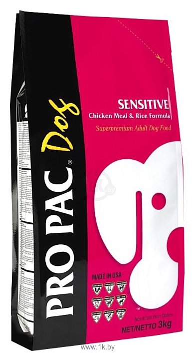 Фотографии Pro Pac Sensitive Chicken Meal & Rice Formula (3 кг)