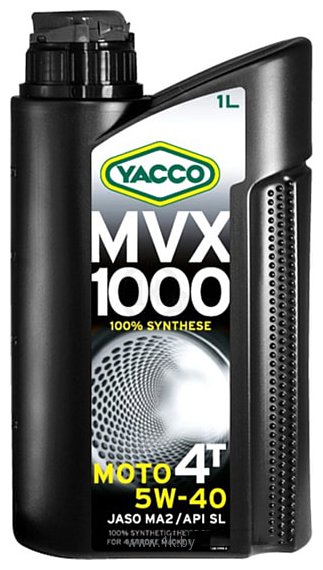 Фотографии Yacco MVX 1000 4T 5W-40 1л