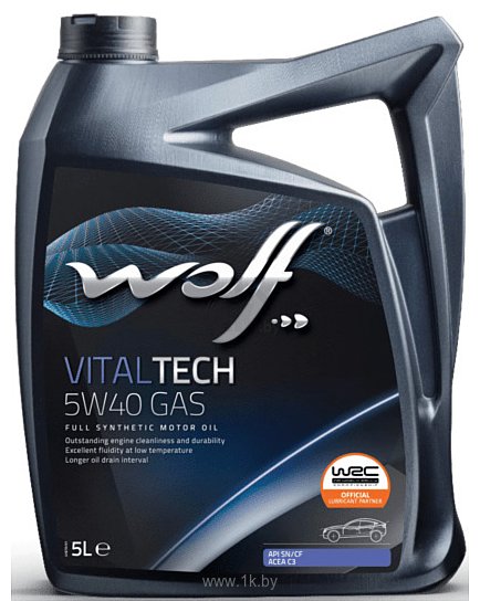 Фотографии Wolf VitalTech 5W-40 GAS 5л