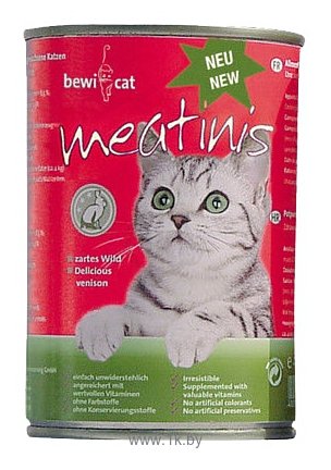 Фотографии Bewi Cat Meatinis with game (0.4 кг) 6 шт.