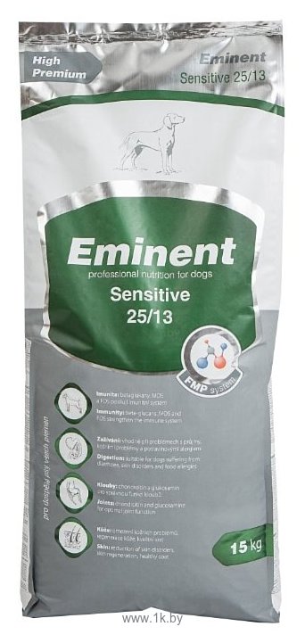 Фотографии Eminent (15 кг) Sensitive 25/13 для взрослых собак при чувствительном пищеварении
