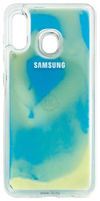 Фотографии EXPERTS Neon Sand Tpu для Samsung Galaxy A20/A30 (синий)