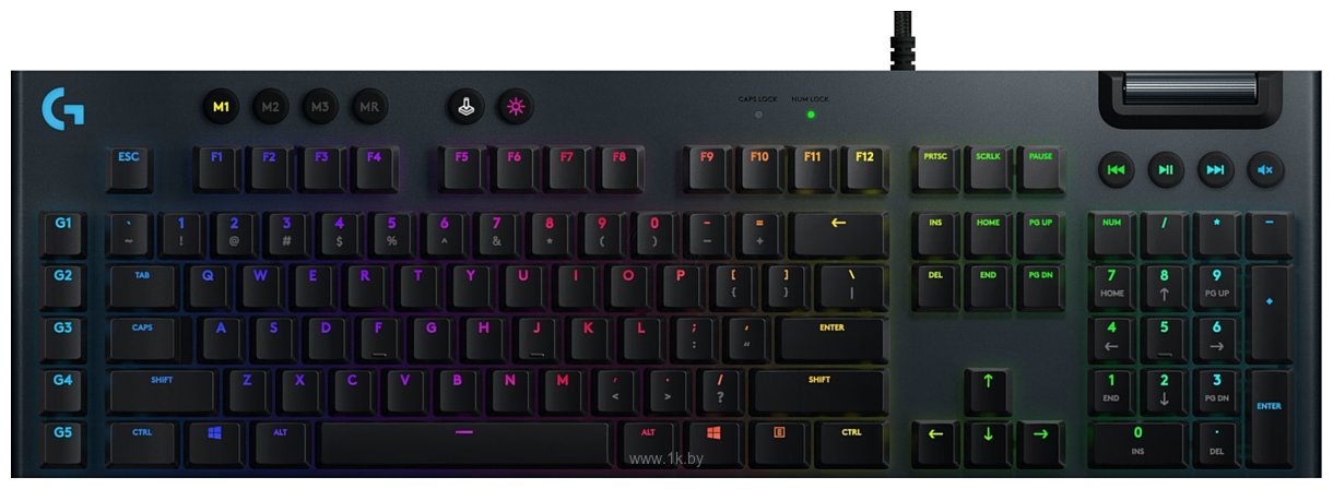 Фотографии Logitech G815 GL Clicky нет кириллицы